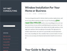 Tablet Screenshot of ivynetconsulting.com